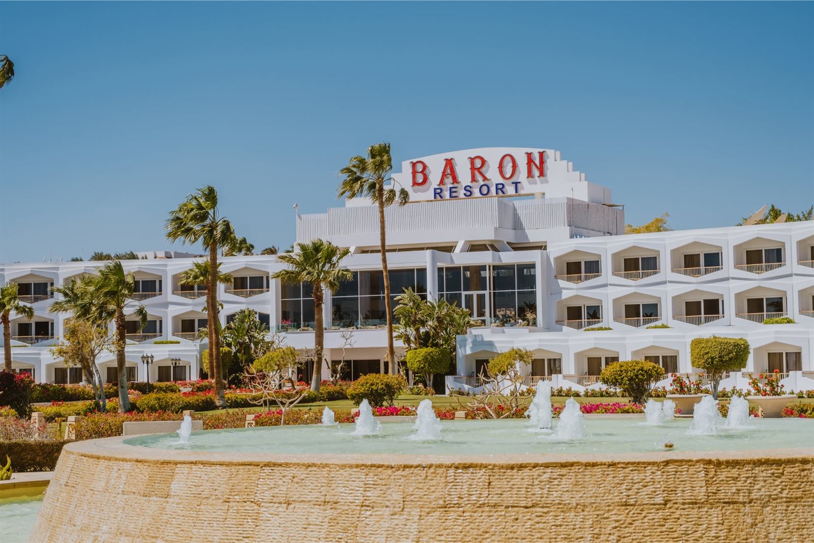Baron Resort Sharm El Sheikh entrance in Sharks Bay