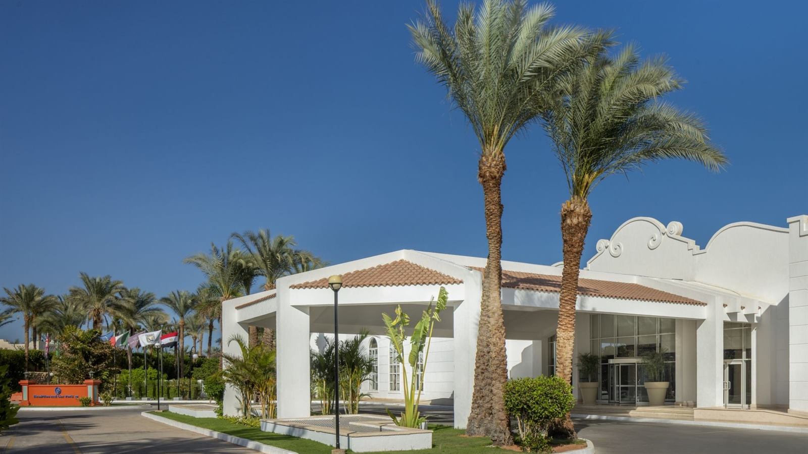 Sheraton Sharm Hotel, Resort, Villas and Spa entrance in Coral Bay